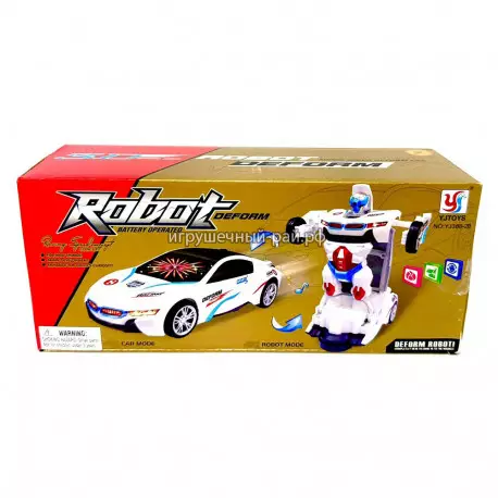 Интерактивная машинка трансформер (трасформация, перемещение, свет и звук) YJ388-20