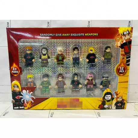 Фигурки для конструктор Аниме Нарут (набор из 12 шт) 55001