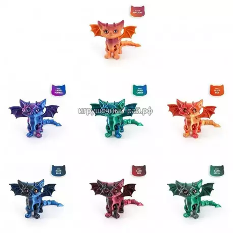 3D игрушка Дьявольский кот подвижный (15 см)