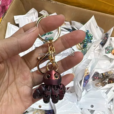 Брелок 3D игрушка Осьминог