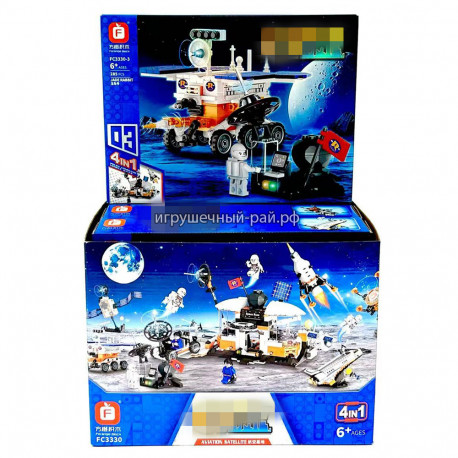 Конструкторы Сити - Космическая экспедиция (F, 4 вида, ~285 дет) бокс из 4 шт FC3330