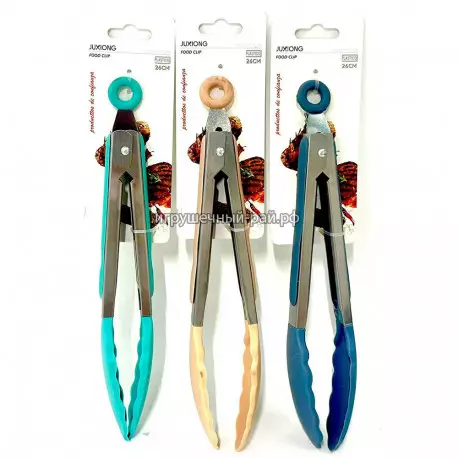 Щипцы кухонные силиконовые 12 шт в блоке CJ-33