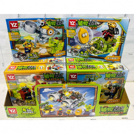 Конструкторы Зомби (YZ, 4 вида) бокс из 8 шт YZ7112