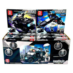 Конструкторы Война (Pinda, 4 вида, ~144 дет) бокс из 8 шт P3010