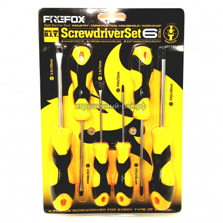 Набор отверток 6 предметов 601106