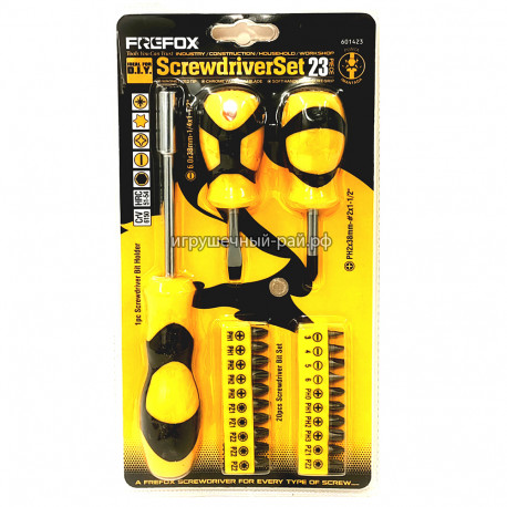 Набор отверток и головок 23 предмета 601423