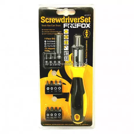 Набор отвертока и головоки 13 предметов 601813