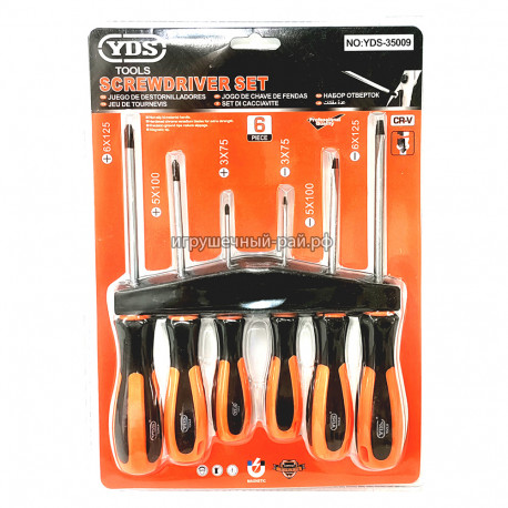 Набор отверток 6 шт в наборе YDS-35009