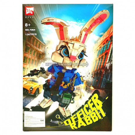 Конструктор Креатор - Заяц Шериф Келли из Зверополиса (1387 дет) 7064