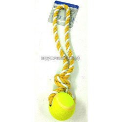Игрушка для собак грейфер веревка плетеная мяч ручка (упаковка из 12 шт) PBB-19571