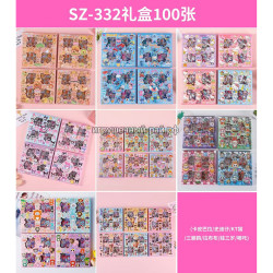 Наклейки (набор из 100 шт) в ассортименте SZ-332