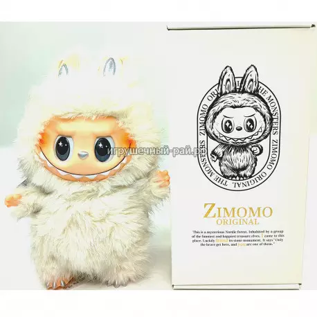 Мягкая игрушка Лабубу Монстр Зимомо (белый, 38 см) CBG141