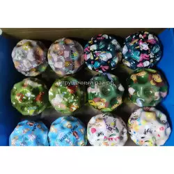 Мячики Мунболл (диаметр 6 см) бокс из 12 шт 2024-226