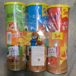 Чипсы Бурундуки в банке 70 гр (3 вида, уп. 3 шт)