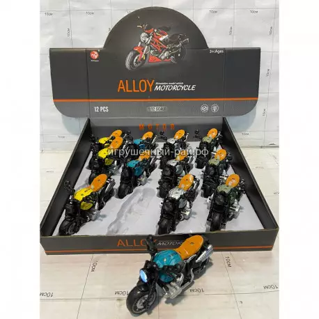 Мотоциклы бокс из 12 шт 7602