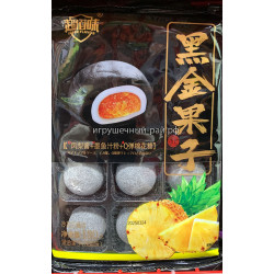 Пирожное Чёрное моти со вкусом Ананас набор 12 шт 180 гр