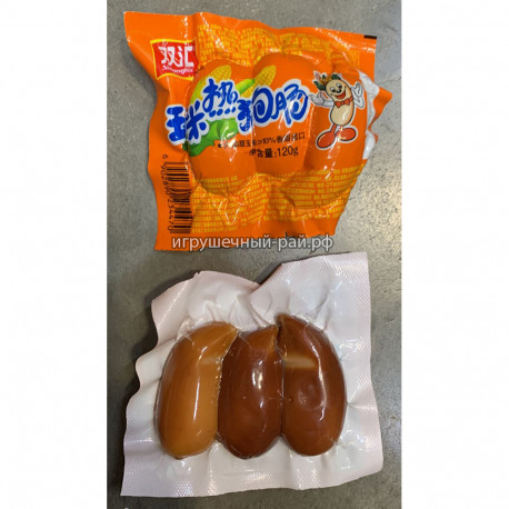 Соевые сардельки вакуум 3 шт 120 гр