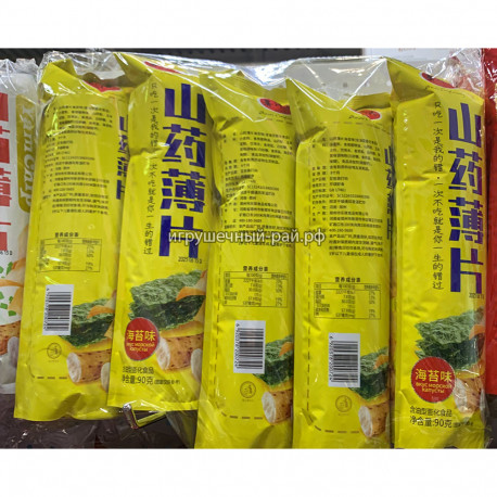 Чипсы вкус Листья нори 90 гр (уп. 10 шт)