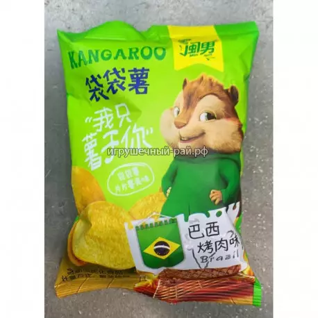 Чипсы Бурундуки вкус Барбекю