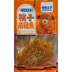 Соевое мясо Мишка пряные большие стики с кунжутом оранжевая 72 гр (уп. 10 шт)