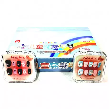 Накладные ногти Куроми (бокс из 18 шт T017