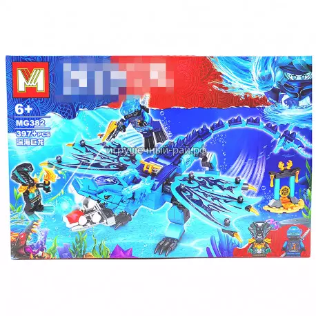 Конструктор Ниндзяго - Водяной дракон (M, 2 фиг, 397 дет) MG382