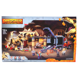 Конструктор Динозавры - Побег атроцираптора и тираннозавра (466 дет) 7008