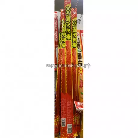 Соевое мясо острое длинный стик 88 см / 32 гр (2 вида, уп. 20 шт, в каждой один вкус)