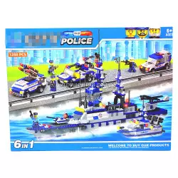 Конструктор Сити - Полицейский военный спецназ (6 в 1, 1288 дет) CH-083