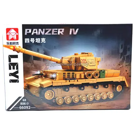 Конструктор Танк (806 дет) 66092