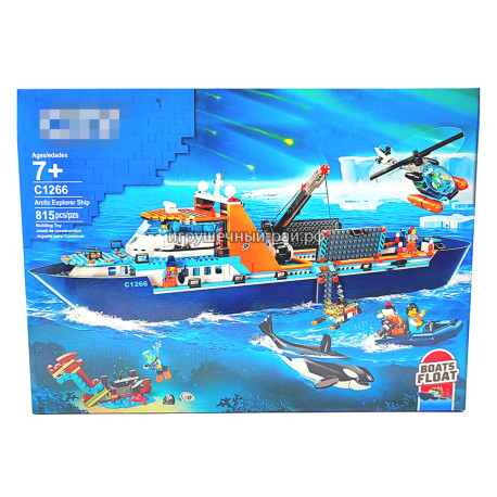 Конструктор Сити - Корабль исследователей Арктики (815 дет) C1266