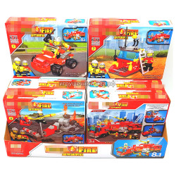 Конструкторы Сити Пожарные (ZHBO, ~85 дет) бокс из 8 шт 5514