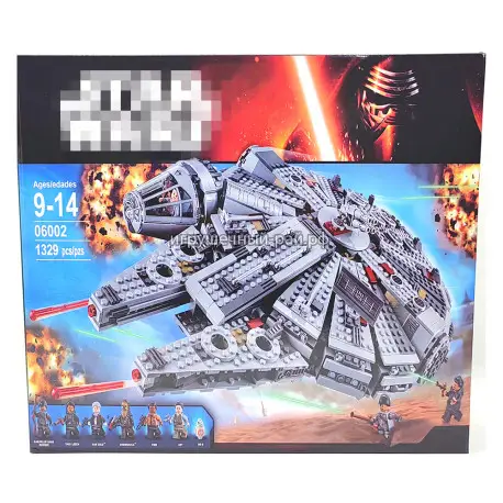 Конструктор Звёздные войны - Сокол тысячелетия (7 фиг, 1329 дет) 06002