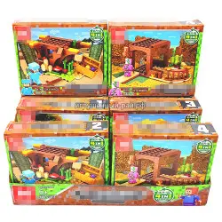 Конструкторы Майнкрафт (Tenma, 4 вида, ~96 дет) бокс из 8 шт 7213