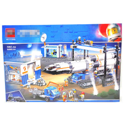 Конструктор Сити - Площадка для сборки и транспорт для перевозки ракеты (1097 дет) 11388A