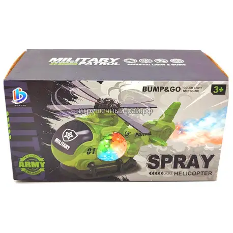 Интерактивный вертолёт (свет и звук, на батарейках) 8899-188