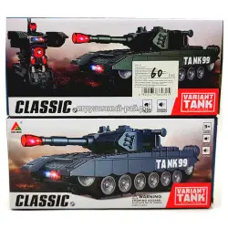 Интерактивная игрушка крутилка Танк (свет и звук) FS238-13A