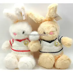 Мягкая игрушка зайцы в свитерах 0803-1-0803-2