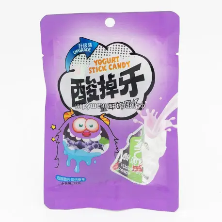 Кислые конфеты Йогуртные Виноград 22 гр (уп. 20 шт)
