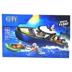 Конструктор Погоня на полицейском катере (264 дет) 21681