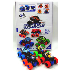 Машинки Трюковые внедорожники (4 вида) бокс из 12 шт 769-7