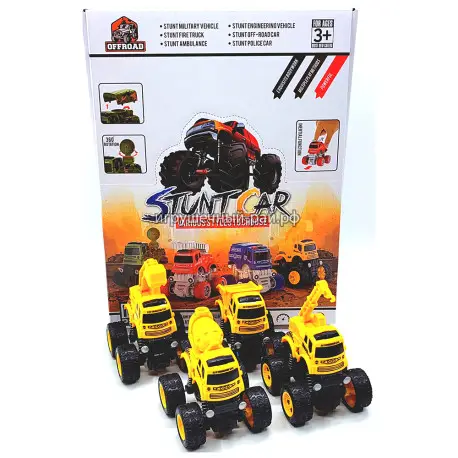 Строительные машинки бокс из 12 шт 713-2