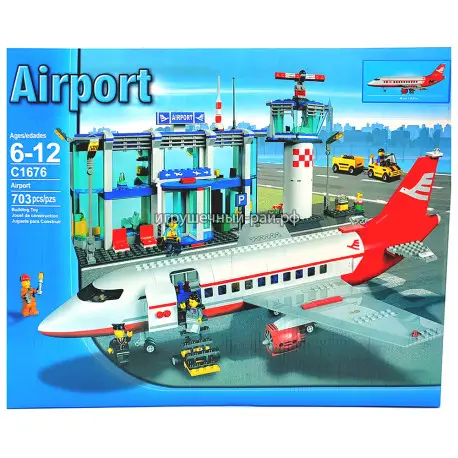 Конструктор Сити - Аэропорт (703 дет) C1676