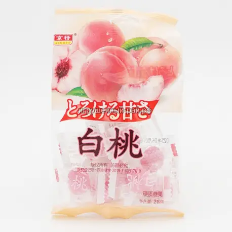 Сосательные конфеты Персик 28 гр (уп. 20 шт)