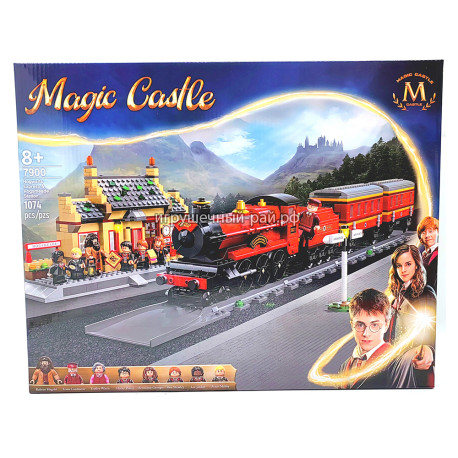 Конструктор Гарри Поттер - Хогвартс-экспресс и станция Хогсмид (8 фиг, 1074 дет) 7900