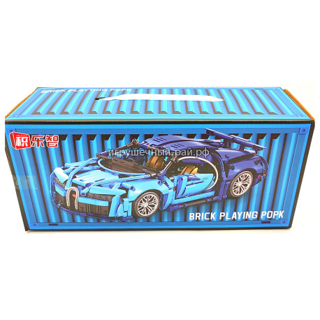 Конструктор Бугатти Широн / Bugatti Chiron в контейнере (1:14, ~1220 дет) F201