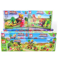 Конструкторы Майнкрафт (LB+, 4 вида, ~103 дет) бокс из 8 шт LB1211