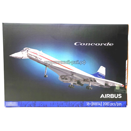 Конструктор Иконы - Самолёт Конкорд / Concorde Airbus (2083 дет) 88814