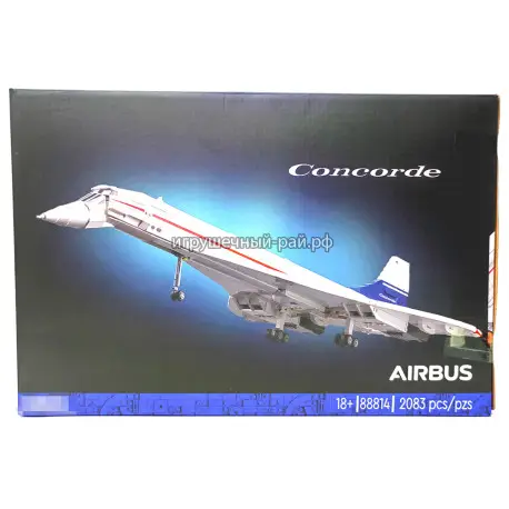 Конструктор Иконы - Самолёт Конкорд / Concorde Airbus (2083 дет) 88814