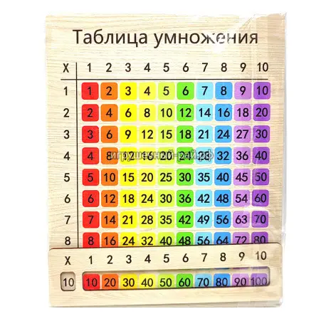 Деревянная таблица умножения JX-4